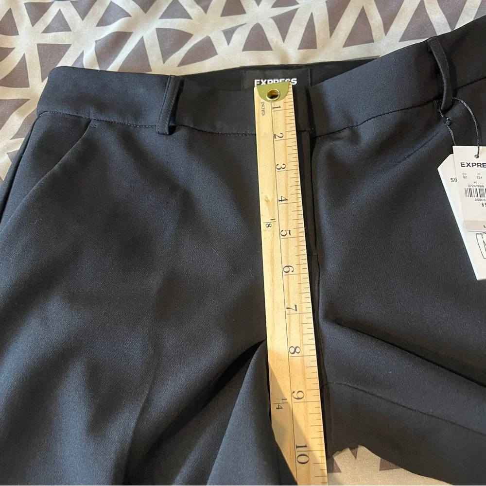 Express Supersoft Twill Stretch Black Low Rise Bootcut Pants NWT Size 6 Short - Picture 13 of 15
